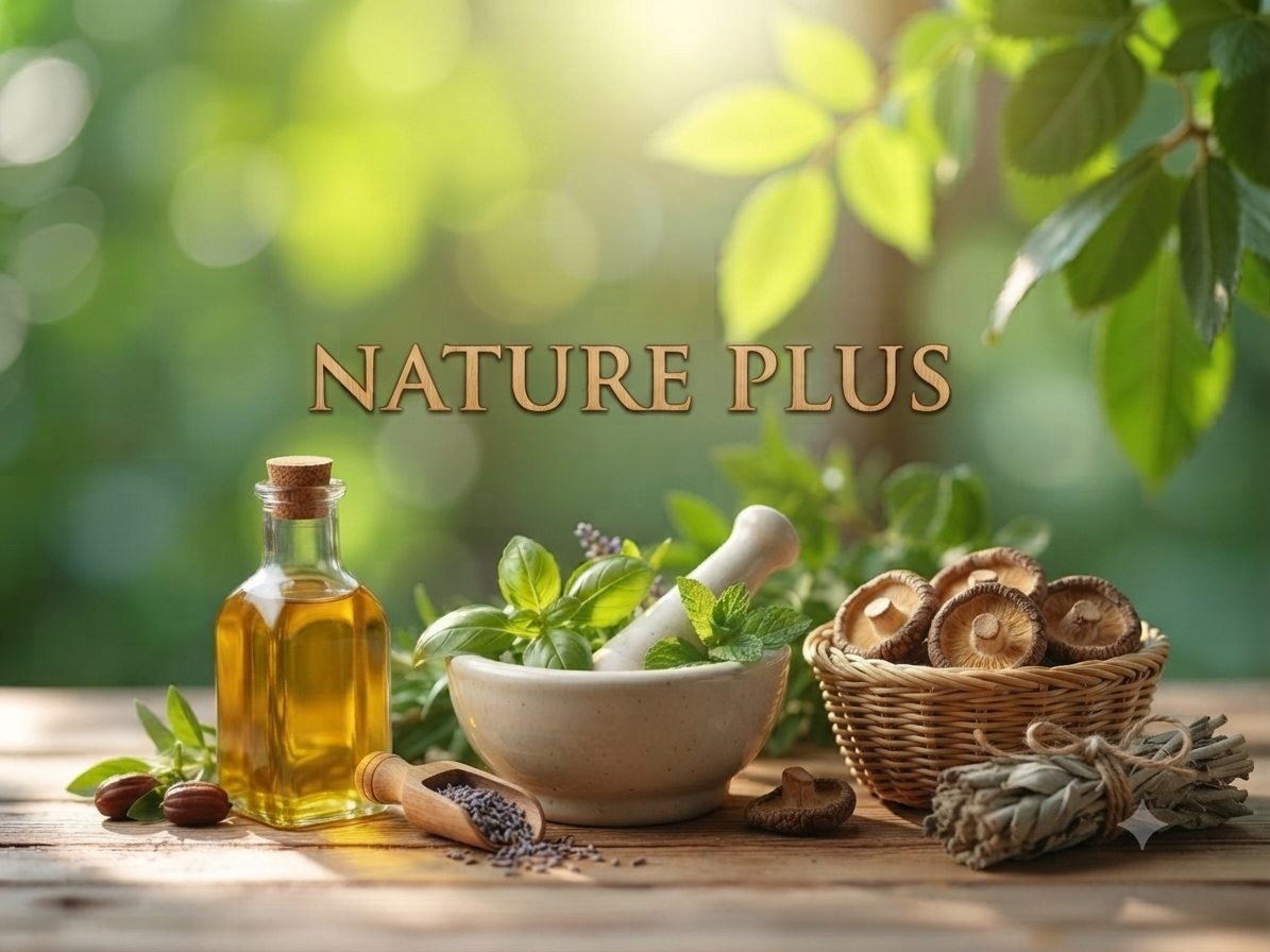 NaturePlus skincare products banner